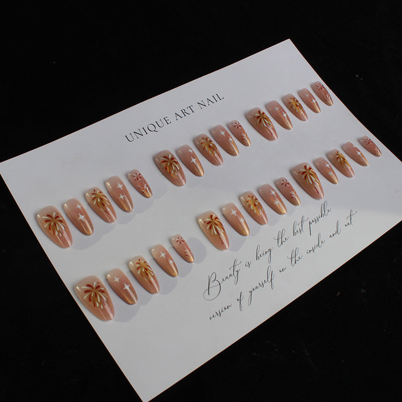 Handgefertigtes Press-On Nagelkunst-Set Brehn
