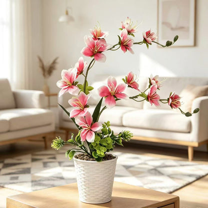 Elegante künstliche Blumenarrangement für die Innendekoration