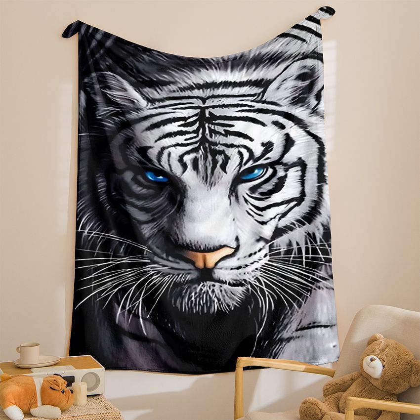 Tiger-Themen Weiche Plüsch-Wurfdecke