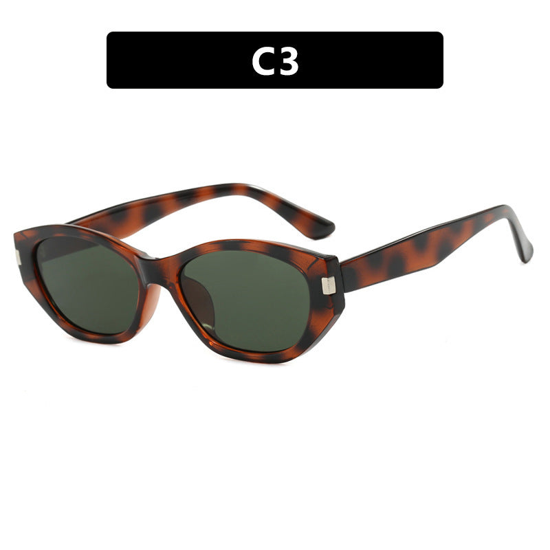 Damen modische Cat-Eye Sonnenbrille mit elegantem, transparentem Rahmen Brehn