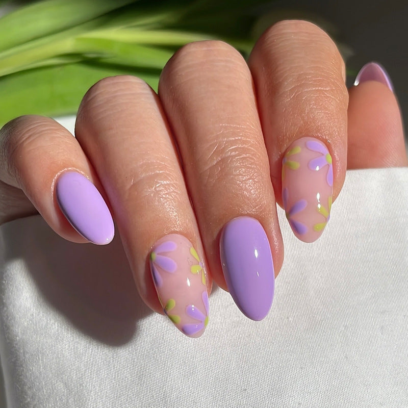 Blumenmuster Gel Nagelkunst Brehn