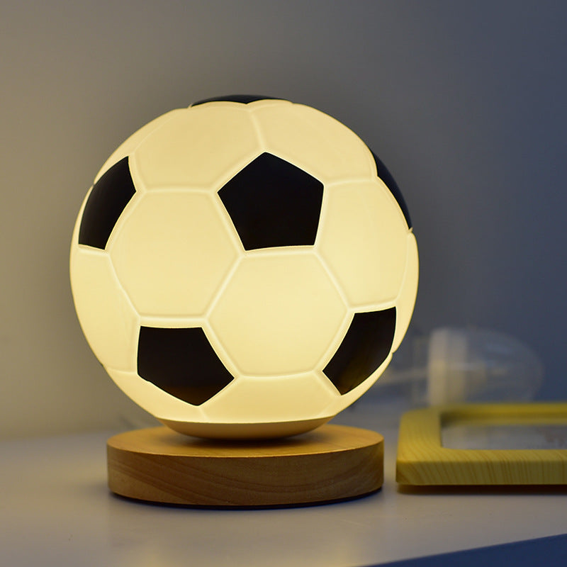 Fußballförmige Tischlampe