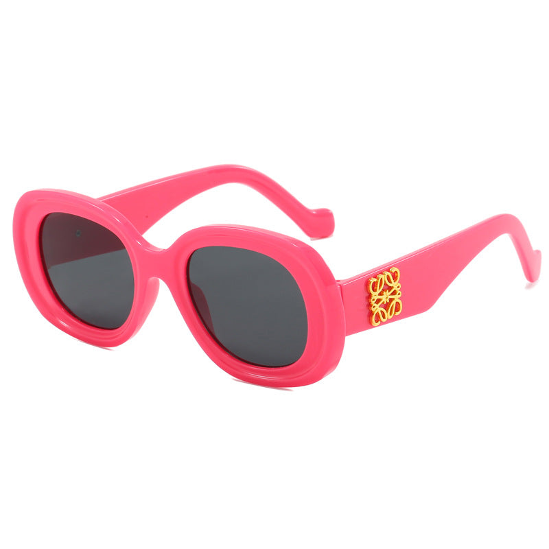 Damen modische Vintage-Sonnenbrille mit besonderen Verzierungen Brehn