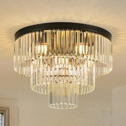 Moderne Kristall Deckenleuchte Flush Mount