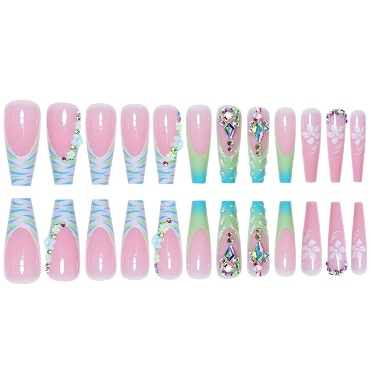 Künstlerische Designer-Nagelverstärkungen Brehn