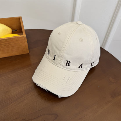 Damen Destroyed Denim Baseball Cap Brehn