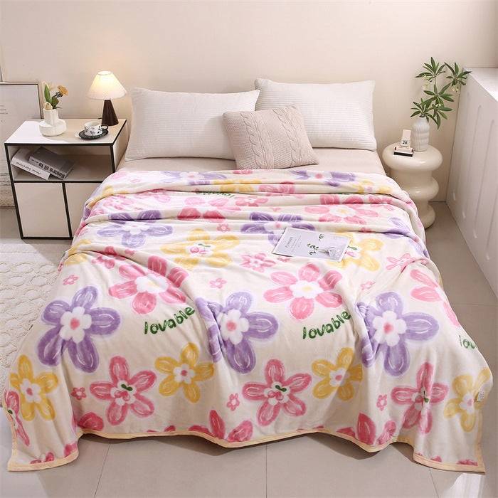 Damen weiche Plüsch-Decke mit verspieltem Design Brehn