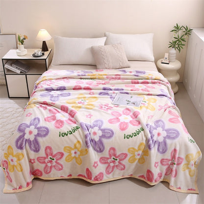 Damen weiche Plüsch-Decke mit verspieltem Design Brehn