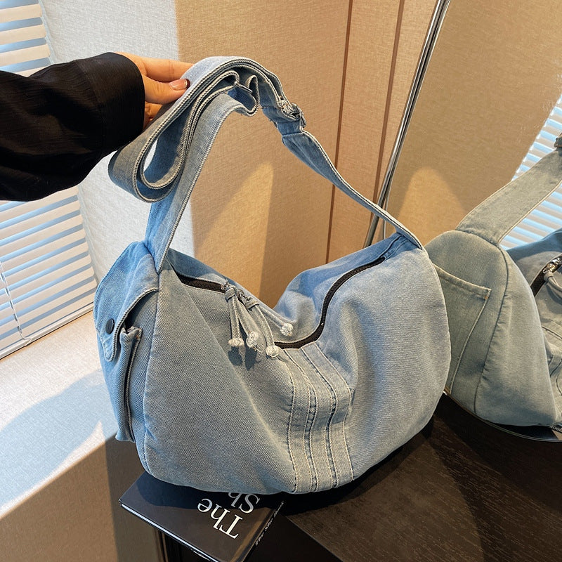 Weiche Denim Umhängetasche Brehn