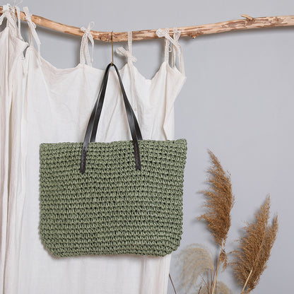 Handgefertigte Strandtasche mit Starker Struktur Brehn