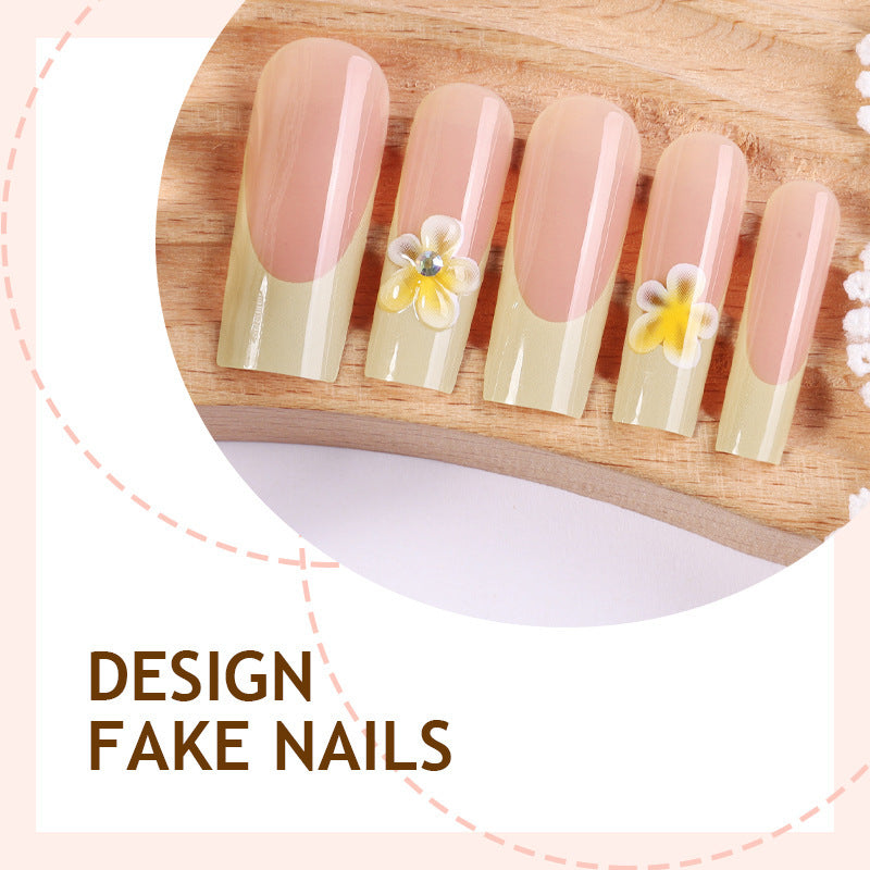 Kunstnagelset mit eleganten Flower-Designs Brehn