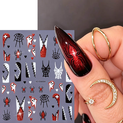 Halloween-Themen Nagelkunst Aufkleber Set  1791507032