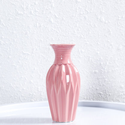 Modern gerippten Keramik Blumenvasen Brehn