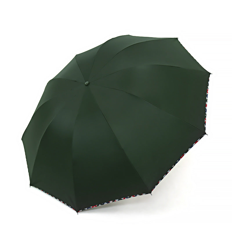 Damen Handlicher Falt-Regenschirm mit Windschutzsystem Brehn