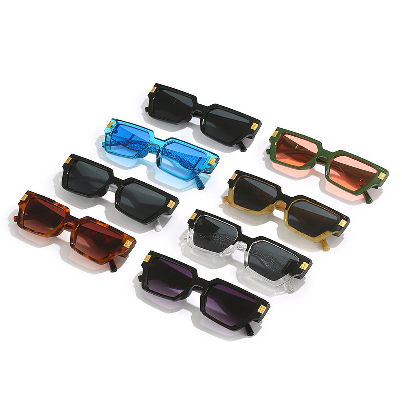 Damen modische Sonnenbrille mit einzigartigem geometrischen Rahmen und luxuriösen Details Brehn