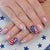 Patriotisch Themen Press-On Nagelkunst Brehn