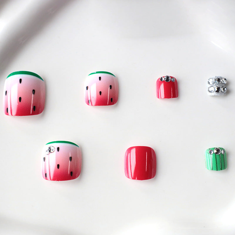 Verspielt Wassermelonen-Themen Nagelkunst Brehn