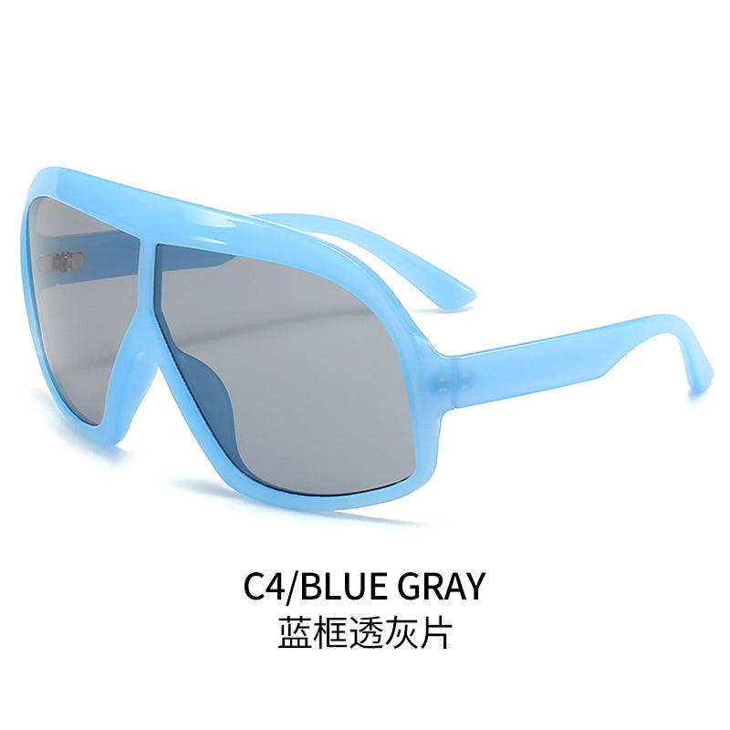 Damen Sportliche Sonnenbrille mit breitem Rahmen und polarisierten Gläsern Brehn