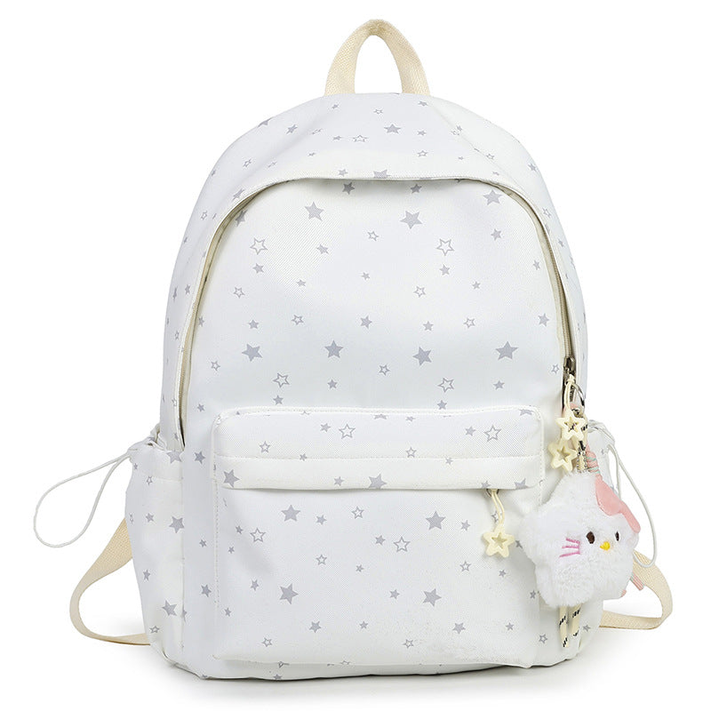 Sternmuster Plüsch Rucksack Brehn