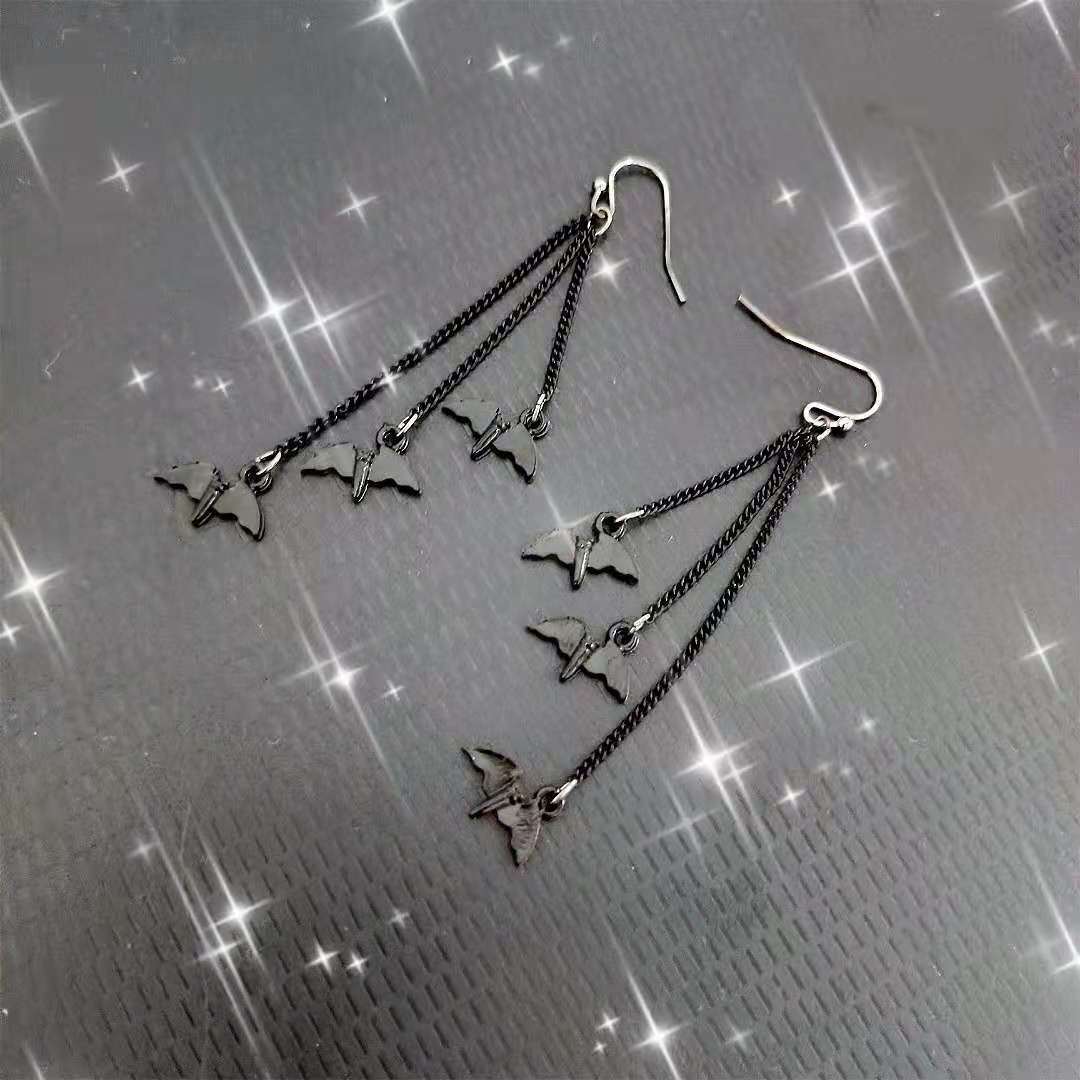 Gothic Bat Hänger Ohrringe Brehn