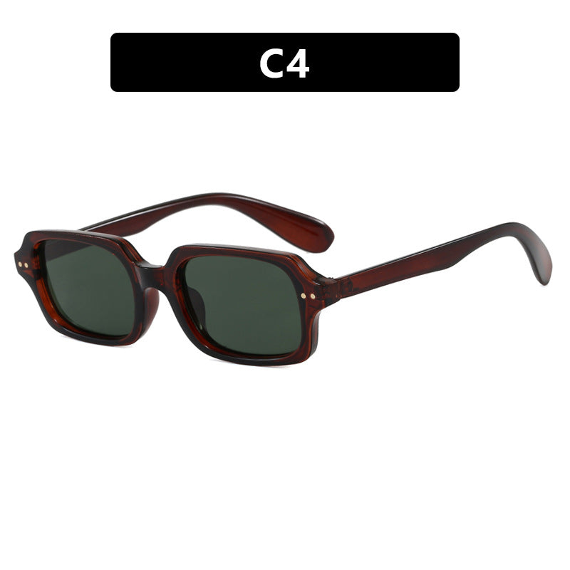 Damen stilvolle quadratische Sonnenbrille mit markanten Akzenten Brehn