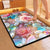 Blumenmuster Mikrofaser Badmatte