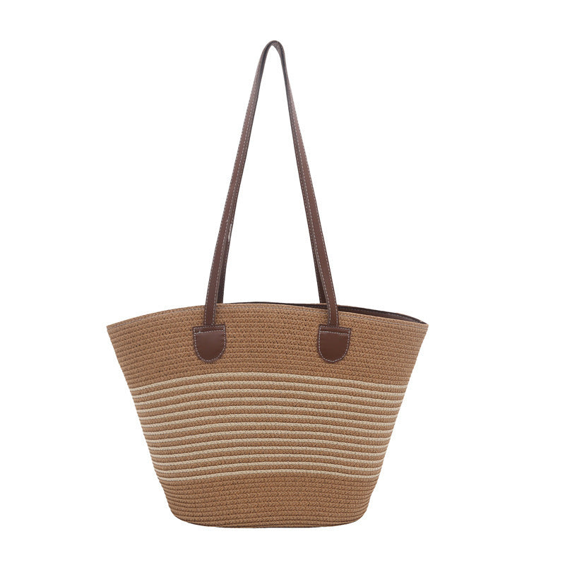 Stilvolle Strohtasche Strandtasche Brehn