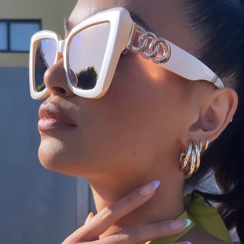Damen große Sonnenbrille im auffälligen Leoparden-Design Brehn