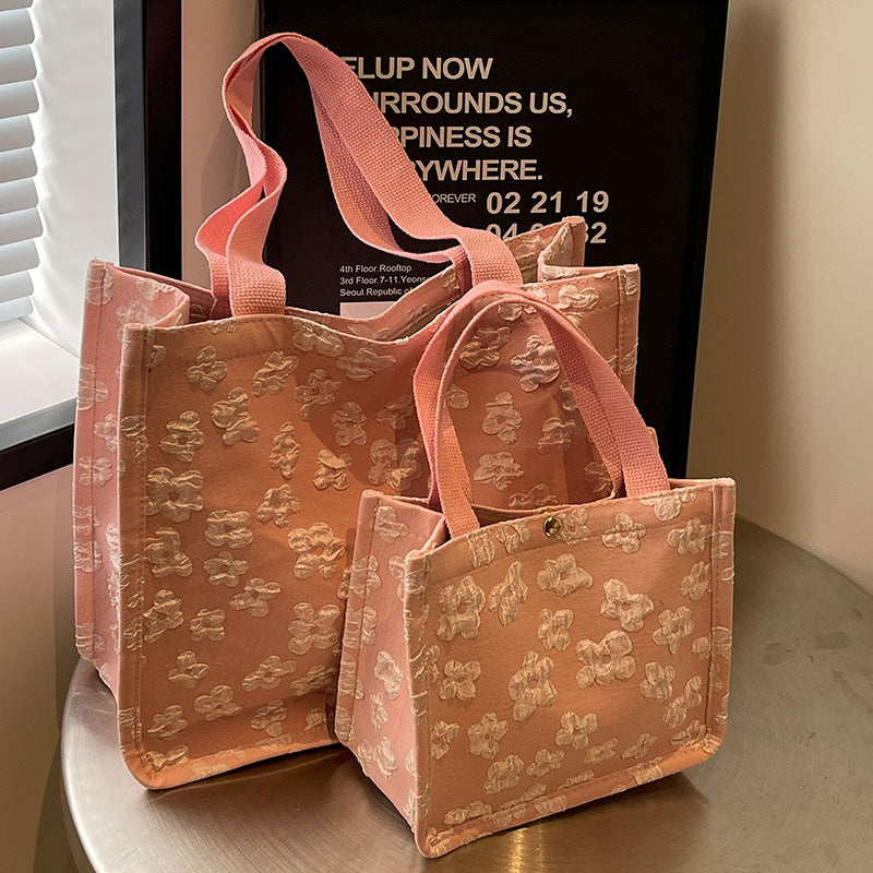Blumenmuster Mini Tote Bag