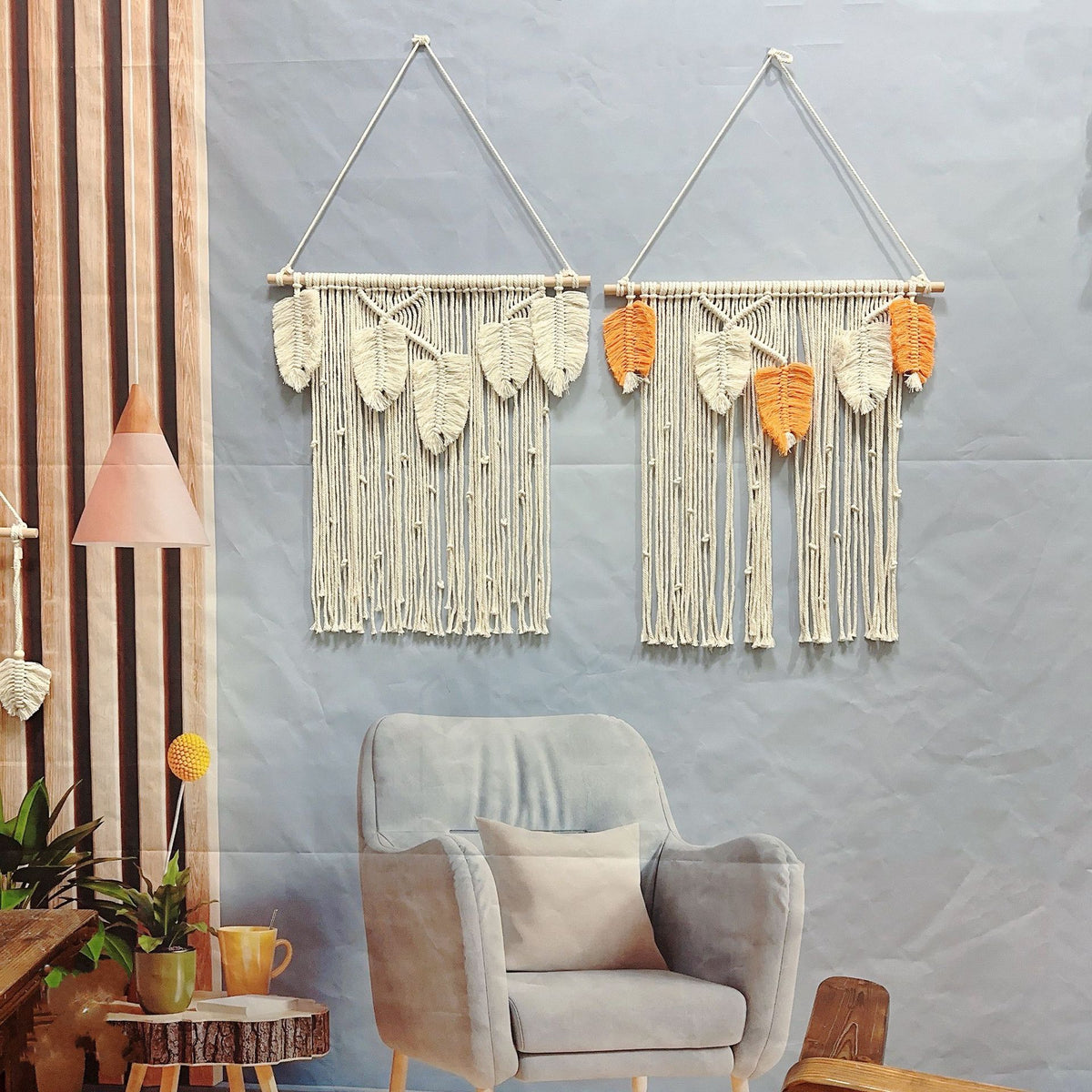 Makramee Blatt Wandbehang Brehn