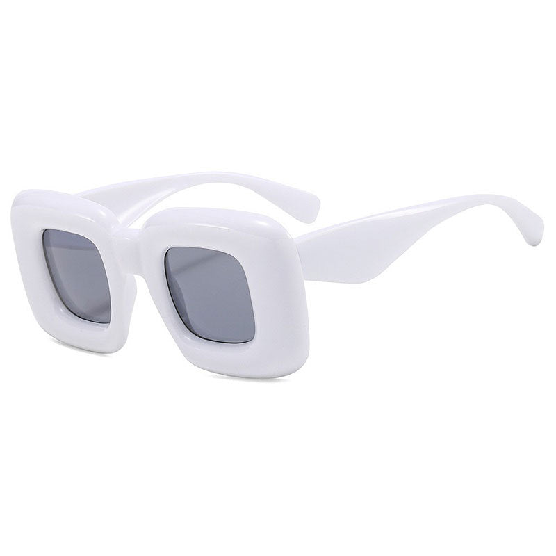 Modisch Chunky Quadratische Rahmen Sonnenbrille