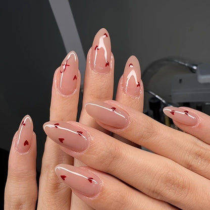 Heart-Attended Gel-Nagelverstärkungen Brehn