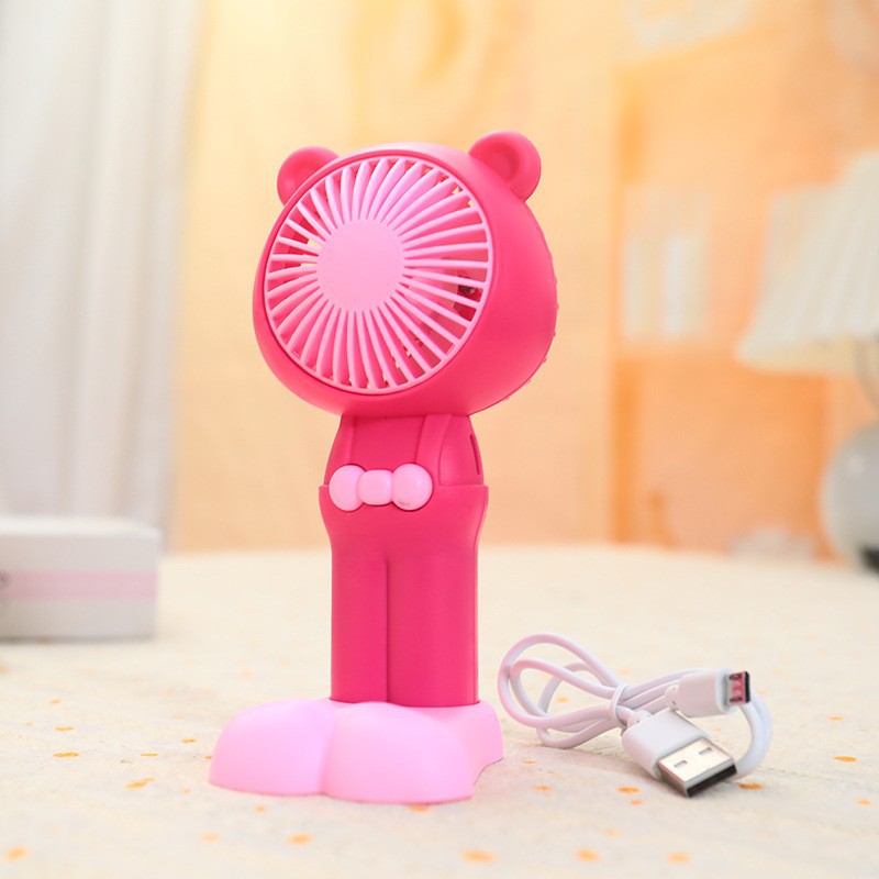 Damen Tragbarer Mini Handventilator im niedlichen Bärendesign Brehn