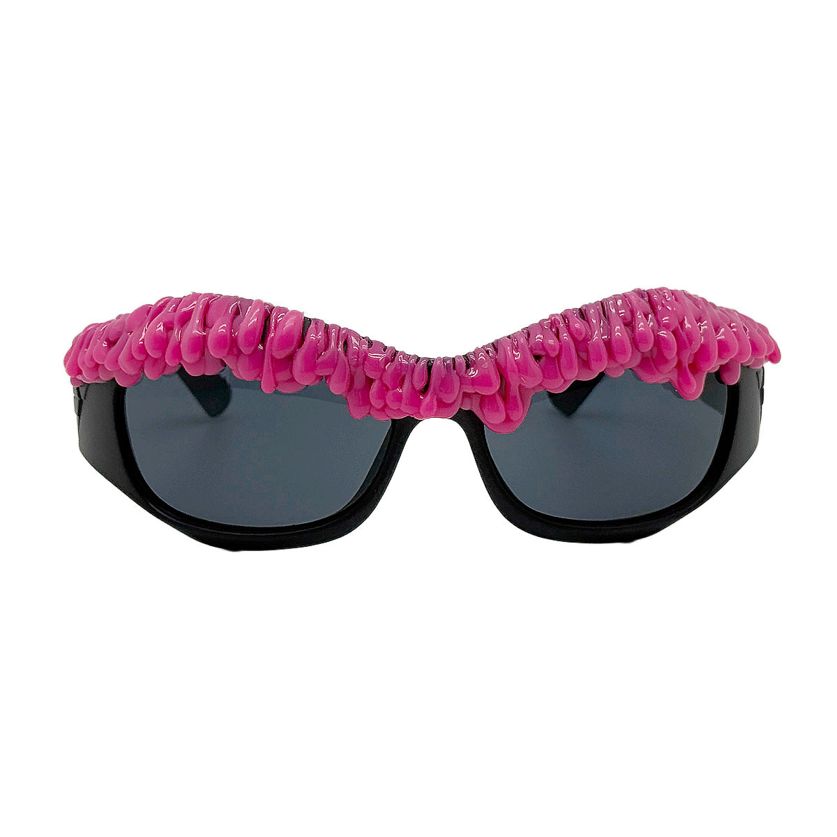 Damen kreative Sonnenbrille mit innovativem Strukturrahmen Brehn