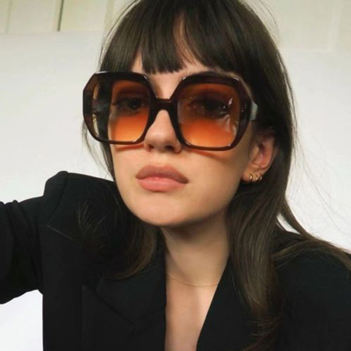 Damen oversized Sonnenbrille mit innovativem Rahmen Brehn