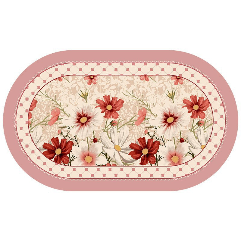 Floral Pattern Dekorativer Bereichsteppich