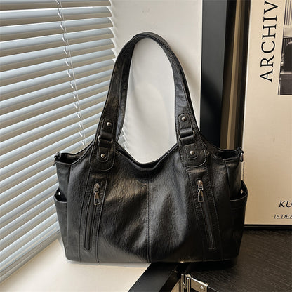 Funktionale Leder Schultertasche