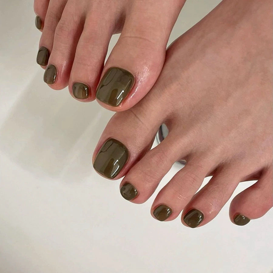 Kunstnagelset mit schimmerndem holographischen Design Brehn