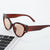 Damen trendige Cat-Eye Sonnenbrille mit glamourösen Akzenten Brehn