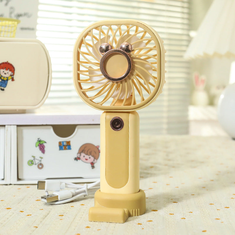 Damen tragbarer Mini-Handventilator mit USB-Ladefunktion und flexibel einstellbarem Neigungswinkel Brehn