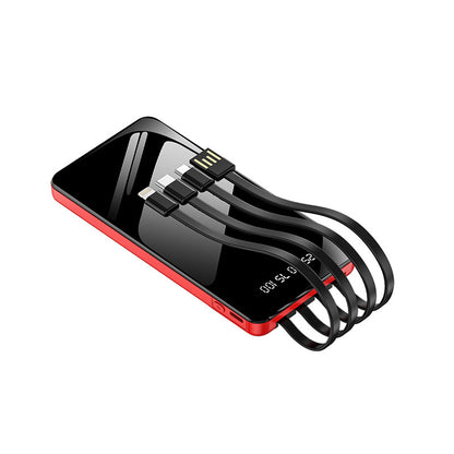 Multifunktionale Powerbank mit Integriertem Kabelsystem Brehn