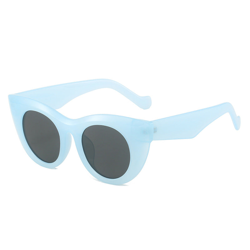 Damen Cat-Eye Sonnenbrille mit breitem Rahmen und UV-Schutz Brehn