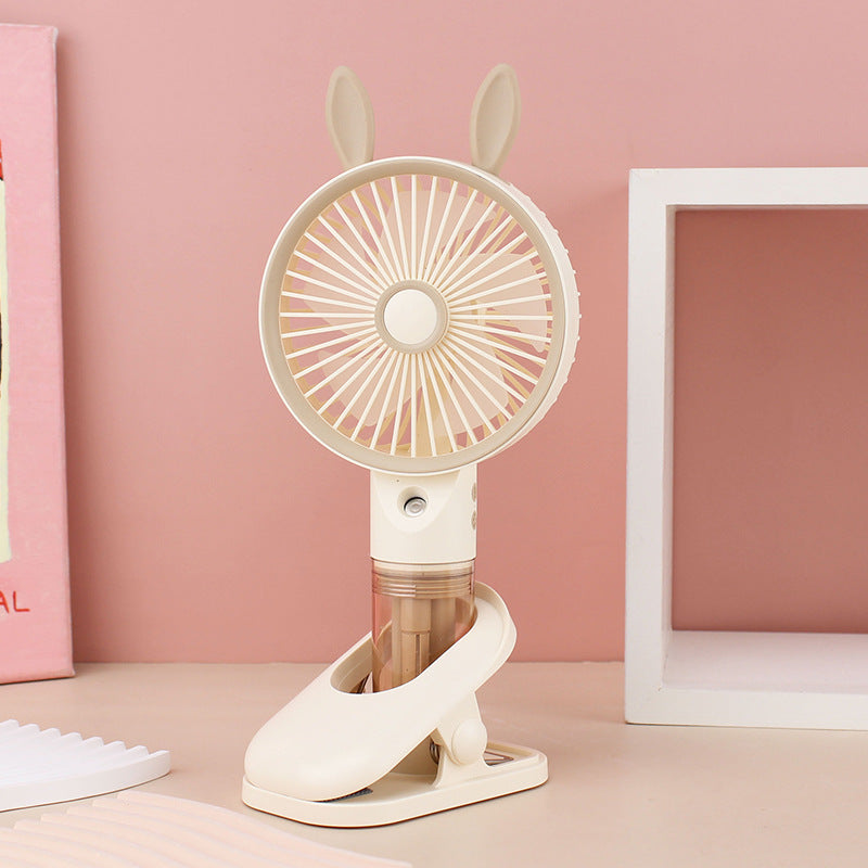 Frauen Tragbarer Mini Ventilator mit Sprühfunktion Brehn
