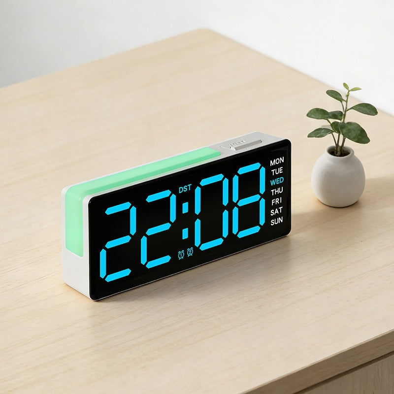 Digitaler Led Wecker mit Integrierter Temperatur- und Wochentagsanzeige Brehn