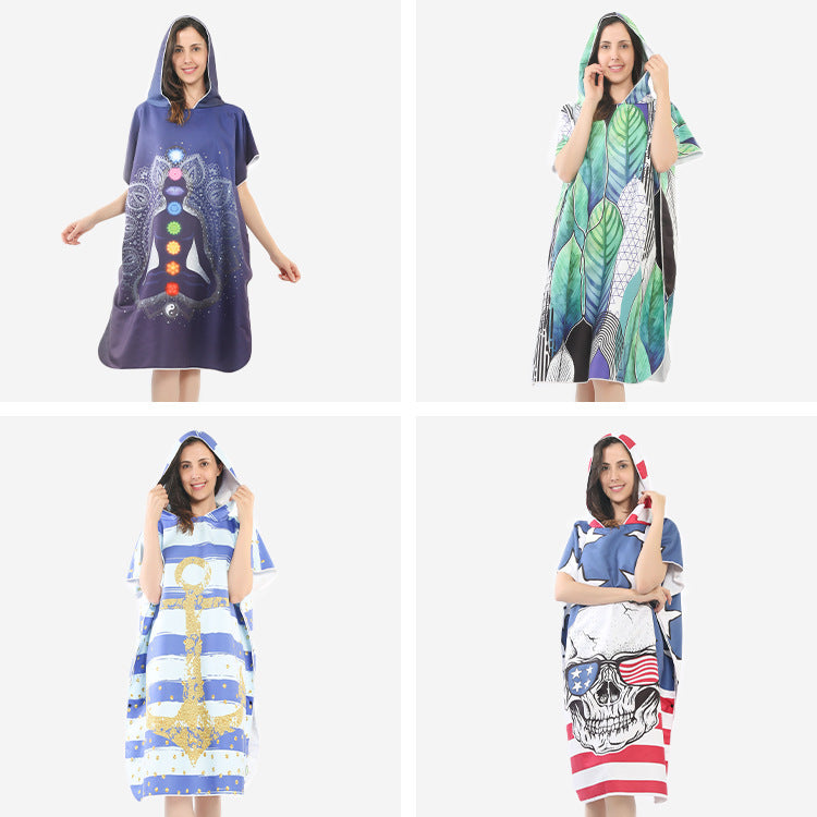 Strandkleid mit tropischem Druck Brehn