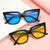 Damen Geometrische Oversized-Sonnenbrille Brehn