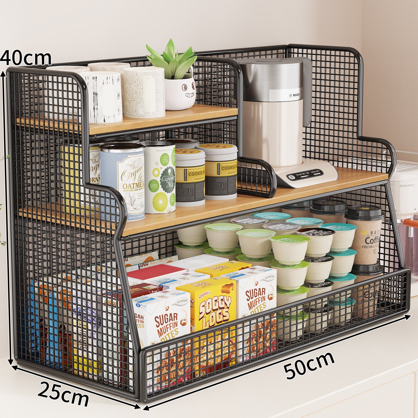 Multi-Ebenen-Küchenregal-Organizer Brehn