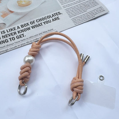 Eleganter geknoteter Leder-Schlüsselanhänger Halter Brehn