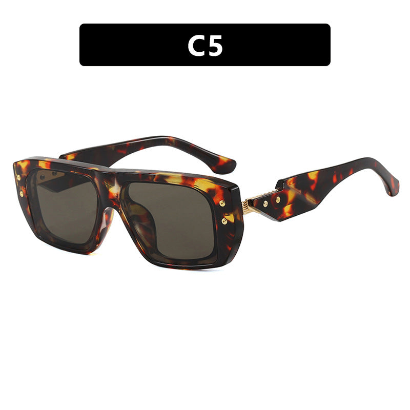 Damen modische quadratische Brille mit mehrfarbigem transparentem Rahmen Brehn