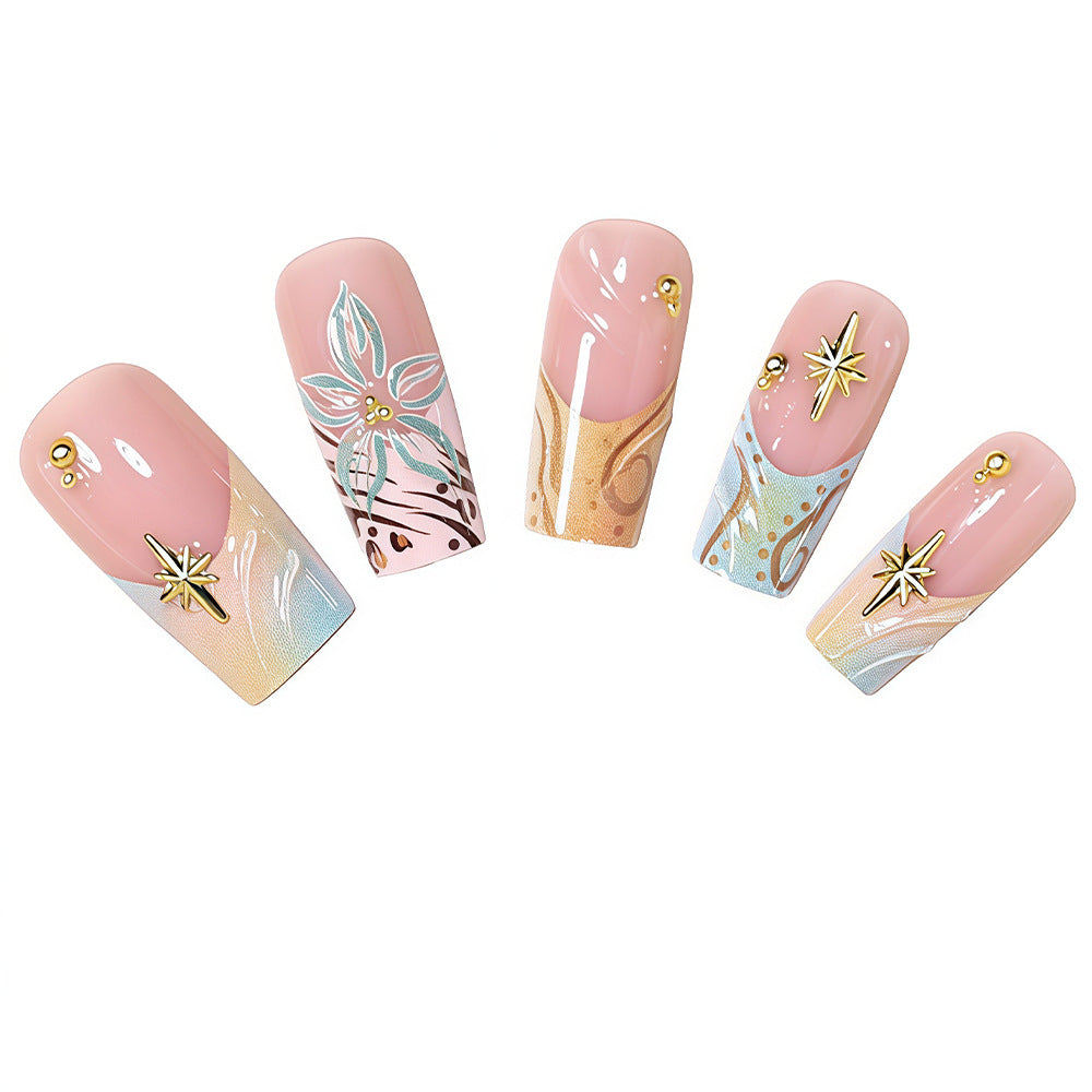 Elegantes Press-On Nagelkunst-Set Brehn